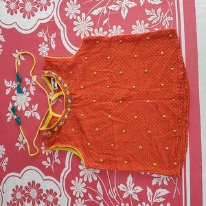 3/$25 Fabindia beaded crop top xxs